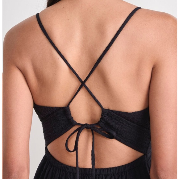 Vineyard Vines Seersucker Black Maxi Dress - Picture 7 of 16